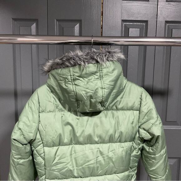 R 88 Rothschild Kids XL (16)  Coat Green Faux Fur Good - Picture 11 of 13